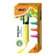 Набір текстових маркерів 12 шт BIC Brite Liner Flat Highlighter Кольорові (BLPF11-AST) (B07MNBWBMW) - изображение 2