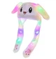 Шапка, що світиться біла Pikachu toys soft toys with led з рухомими вушками - зображення 2