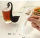Ситечко для заваривания чая Tea Strainer "Лебедь", пластмассовое, черное - изображение 6