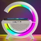 Портативна колонка Bluetooth 3в1 SUNROZ WirelessCharger R99 з RGB нічником та бездротовою зарядкою Білий - зображення 5