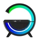 Портативна колонка Bluetooth 3в1 SUNROZ WirelessCharger R99 з RGB нічником та бездротовою зарядкою Чорний - зображення 6