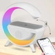 Портативна колонка Bluetooth 3в1 SUNROZ WirelessCharger R99 з RGB нічником та бездротовою зарядкою Білий - зображення 14
