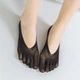 Следки женские с пальцами капроновые Eshly 32-42 черный - изображение 3