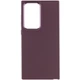 Чехол TPU Bonbon Metal Style для Samsung Galaxy S24 Ultra (Самсунг галакси S24 ультра ) Бордовый / Plum - изображение 1
