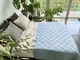 Ковдра Devohome Stripe демісезонна конопляна 140x205 синя полоска - изображение 4