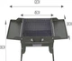 Складаний барбекю гриль портативний гриль з 2ма гратами XPRO BBQ Grill 1068G 62 × 30 × 35 см. - зображення 4