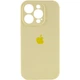 Чехол Silicone Case Full Camera Protective (AA) для Apple iPhone 13 Pro (6.1") Желтый / Mellow Yellow Без бренда - изображение 1