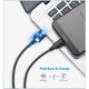 Кабель для зарядки Ugreen US287 USB Type-C to USB 2.0 1.5m Черный - изображение 4