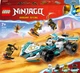 Zestaw klocków LEGO Ninjago Smocza moc Zane’a wyścigówka spinjitzu 307 elementów (71791) - obraz 1