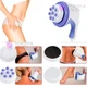 Массажер для тела RELAX & SPIN Tone Бело-фиолетовый для похудения 5 насадок Вибромассажер - изображение 3