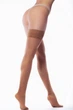 Чулки на силиконовой резинке Giulia EMOTION 40 1/2 Beige-light bronze, классические женские чулки, капроновые - изображение 3