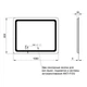 Зеркало Qtap Mideya 1000х800 с LED с антизапотеванием DC-F910 (QT2078F910W), прямоугольное - изображение 5
