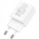 Сетевое зарядное устройство Hoco N28 PD20W+QC3.0 (20W) + кабель Type-C to Type-C - White - изображение 6