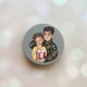 Держатель для смартфона / планшета попсокет Popsocket Серый :: Украинка со сладостями (принт 175) - изображение 1