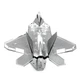 Металлический 3D-пазл Piececu Самолет F-22 - изображение 10