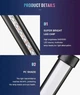 Напольний кутовий смарт торшер WLCF RGB LED - зображення 11