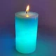 Восковая свеча "Хамелеон" Candled Madic 7 color синяя с LED подсветакой меняет свечение - изображение 3