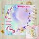 Фотопелюшка для перших фотосесій + набір карток по місяцям і таблиця з прикорму. Фотофон “Єдиноріг” - изображение 1