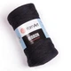 Турецька пряжа для в'язання YarnArt Ribbon (риббон) килимків, кошик - 750 чорний - зображення 1