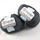 Турецкая зимняя пряжа для вязания YarnArt Silky Wool (силки вул) шерсть с шелком 335 черный - изображение 2