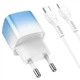 Зарядне мережеве HOCO C101A PD 20W Lightning-Type-C Блакитний - изображение 3