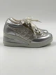 Кросівки для дівчинки ТМ Mille sport shoes 104 штучна шкіра 32р. 20 см сріблясті - зображення 1