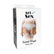 Пояс для чулок с перьями Art of Sex Sweet Angel one size Белый - изображение 4