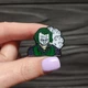 Значок, брошь, пин из металла на одежду, металлический значок "Джокер. Joker. DC" - изображение 1