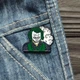 Значок, брошь, пин из металла на одежду, металлический значок "Джокер. Joker. DC" - изображение 2