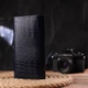 Большой женский кошелек CANPELLINI из натуральной кожи с тиснением крокодила цвет синий для карт и монетницы (bg216fash61) - изображение 13