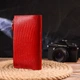 Красивый Женский кошелек из натуральной фактурной кожи CANPELLINI Wallet 21646 Красный - изображение 8