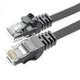 Патч корд кабель Essager для интернета Cat 6 RJ45 высокоскоростной 5 метра Black (sv2594-5) - изображение 1