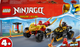 Zestaw klocków LEGO Ninjago Bitwa samochodowo-motocyklowa między Kaiem a Rasem 103 elementy (71789) - obraz 1