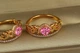Кільце Xuping Jewelry вінець з рожевим каменем р 16 золотисте - зображення 1