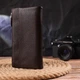 Практичный кошелек из натуральной зернистой кожи CANPELLINI 21632 Коричневый - изображение 3