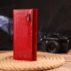 Лакированный кошелек для женщин из натуральной фактурной кожи CANPELLINI 21609 Красный - изображение 8