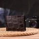 Миниатюрное мужское портмоне из натуральной фактурной кожи CANPELLINI 21521 Коричневое - изображение 6