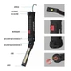Фонарь WORKLIGHT-W51-SMD+COB (white+red) Li-Ion аккумулятор, поворот 180º+180º, магнит, зажим, крючок, ЗУ microUSB - изображение 4