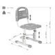 Детский стул FunDesk SST3LS Grey (SST3LS Grey) - изображение 5