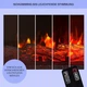 Електрокамін Klarstein Studio Light & Fire 3 Smart WiFi Fireplace Сірий - изображение 7