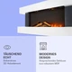 Електрокамін Klarstein Studio Light & Fire 1 Білий - зображення 5