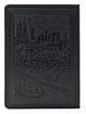 Кожаная Обложка для Паспорта, на Загранпаспорт, Герб, Тризуб Villini 003 Черный - изображение 3