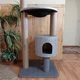 Устойчивая когтеточка для котиков, кошки с домиком гамаком 140*60*50см - изображение 4