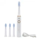 Електрична зубна щітка Shuke SK-601 акумуляторна ультразвукова щітка для зубів 4 насадки Біла (KS3546577) - изображение 3
