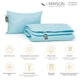 Набор антиаллергенный MirSon Эвкалиптовый Супер Теплый №1700 Eco Light Blue (одеяло + подушка 50х70 средняя) (2200002655996) - изображение 2
