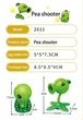 Игрушка Трансформер Горохострел Растения против Зомби 9 см Игровой Набор Plants vs Zombies (00201) - изображение 3