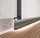 Плинтус скрытого монтажа ALUconcept SLPM-35 LED (2.6м) , ЧЁРНЫЙ - изображение 1