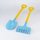 Набор для песка Технок 2391 лопата + грабли Сине-желтый - изображение 1