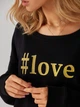 Світшот жіночий KOLORLI Love 36 Чорний (5903738175062) - зображення 6