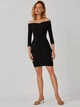 Sukienka damska elegancka KOLORLI Claire 36 Czarna (5903738175383) - obraz 1